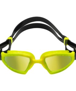 Aquasphere Kayenne Pro - Yellow Titanium Mirrored Lens - Swim Tri Goggles