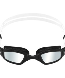Aquasphere Ninja - Silver Titanium Mirrored Lens - Black/White Swim Racing Goggle