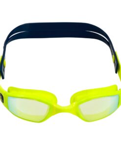 Aquasphere Ninja - Yellow Titanium Mirrored Lens - Yellow/Blue Swim Racing Goggles