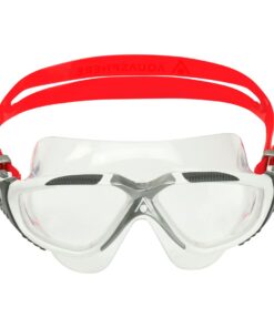 Aquasphere Vista - Clear Lens - White/Red Swim Mask