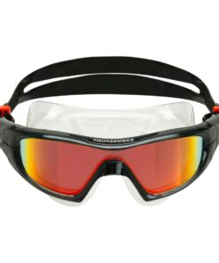 Aquasphere Vista Pro - Orange Titanium Mirrored Lens - Grey/Black Swim Mask