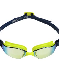 Aquasphere Xceed - Yellow Titanium Mirrored Lens - Yellow/Blue Swim Racing Goggles