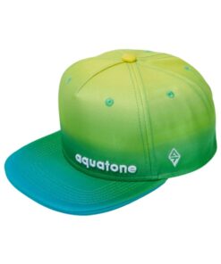 Aquatone Logo Flat Cap - Green / Yellow