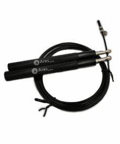 Ares Active Aluminium Skipping Jump Rope - Black