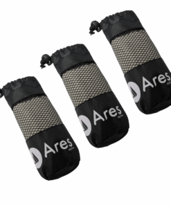 Ares Active Grey Microfiber Towel Small - Pack of 3