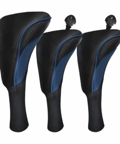 ARFAST - Elastic Long Neck Golf Club Covers With Number Labels - Set of 3 - Blue