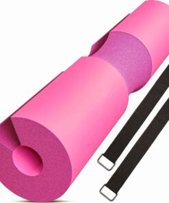 ARFAST - High Density Foam Barbell Shoulder Squat Pads With Straps - Pink