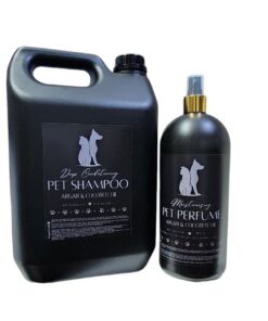 Argan & Coconut Oil Pet Shampoo 5L & Anti-Bacterial Pet Perfume 1L