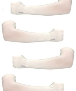 Arm Sleeve With Thumb Hole - 2-Piece - White