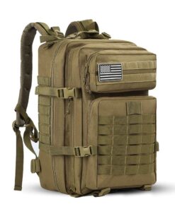 Arole 45L Tactical Military Backpack - Ultimate Outdoor Gear Bag - Green