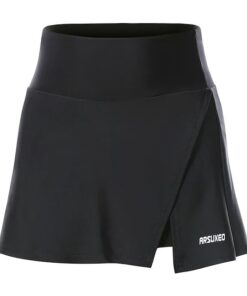Arsuxeo Women's Cycling Skort Skirt With Gel Padding - Black - S