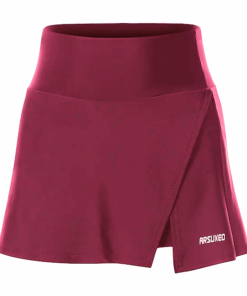 Arsuxeo Women's Cycling Skort Skirt With Gel Padding - Maroon - L