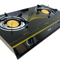 Aruif- Two Burner Auto Ignition Tempered Glass Gas Stove