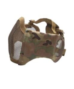 Asg 19235 Mesh Mask Ear Protection Metal Low Half Multi Camo
