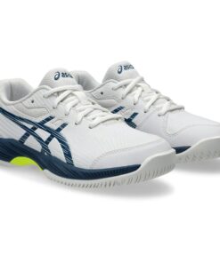 Asics Kids' Gel-Game 9 GS Tennis Shoes - White/Mako Blue - UK 6