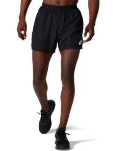 Asics Mens Core 5-Inch Running Shorts - Black - S