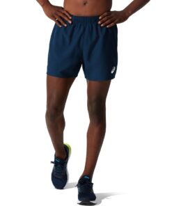 Asics Mens Core 5-Inch Running Shorts - Blue - M
