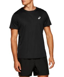 Asics Mens Core Short Sleeve Top - Black - S