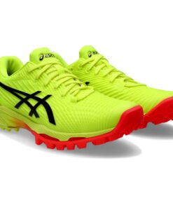 Asics Men's Field Speed FF Paris Hockey Shoes - Safety Yellow/Black - UK 8