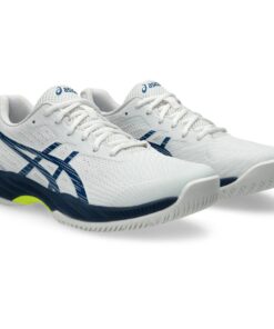 Asics Men's Gel-Game 9 Tennis Shoes - White/Mako Blue - UK 11