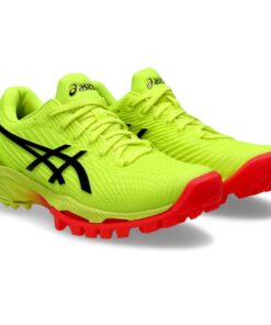 Asics Women's Field Speed FF Paris Hockey Shoes - Safety Yellow/Black - UK 5