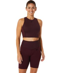 ASICS Women's Flexform Colour Block Bra Training Top - Deep Mars - S