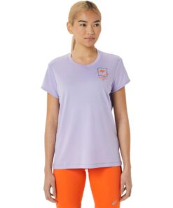 ASICS Women's Fujitrail Logo Short Sleeve Trail Running Top - Vapor - XS