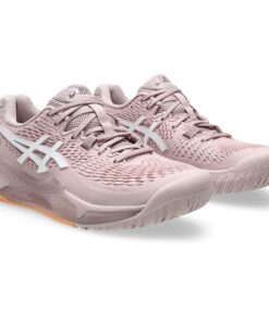 Asics Women's Gel-Resolution 9 Tennis Shoes - Watershed Rose/White - UK 9
