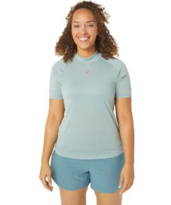 ASICS Women's Nagino Run Short Sleeve Top - Ocean Haze - S