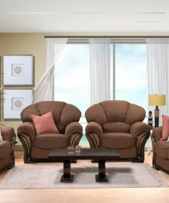 Astrid 4 Piece Lounge Suite, Brown