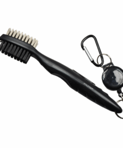 Atheltikz Golf Club Brush & Groove Cleaner - Golf Essential - Wire & Nylon - Black