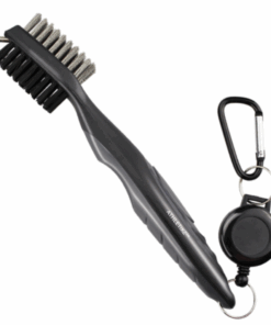 Atheltikz Golf Club Brush & Groove Cleaner - Golf Essential - Wire & Nylon - Grey