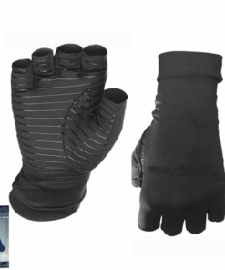 Athletikz Copper Infused Arthritis Gloves - Joint Pain Relief - Unisex - L