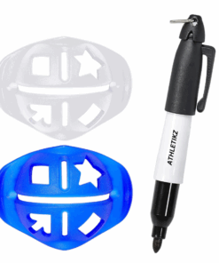 Athletikz Golf Ball Marker Tool With Pen - Ball Alignment and Identifier Kit