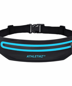 Athletikz Running Waist Pack/Belt - Sweatproof Fitness Pouch - Lycra Fabric