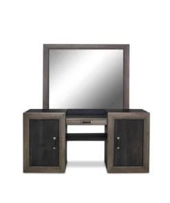 Atlas Dressing Table Monument Oak & Graphite Black