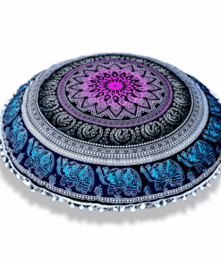 Aura Luxury Meditation Cushion - Plush Velvet - Savasana - 50cm Diameter