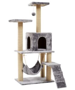 Aus Pets 140CM Pet Cat Climbing Frame Tree Tower House Scratch Toy