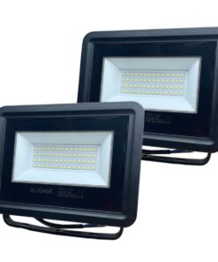 AUSMA 2 Pack 50W LED Floodlight IP66 Waterproof Flood Light for Outdoor
