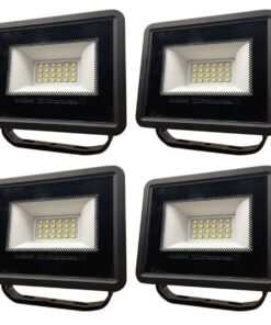 AUSMA 4 Pack 20W LED Floodlight IP66 Waterproof Flood Light for Outdoor