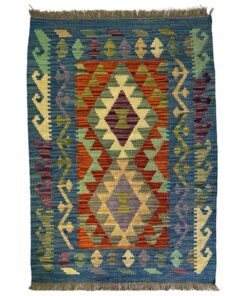 Authentic Hand Woven Afghan Kilm Chobi Rug 116 x 82cm