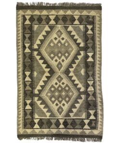 Authentic Handmade Afghan Natural Kilm Rug 121 x 77 cm