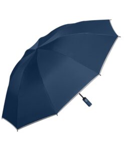 Auto Folding Umbrella Night-Reflective Windproof Outdoor Sun protection - Blue, Black