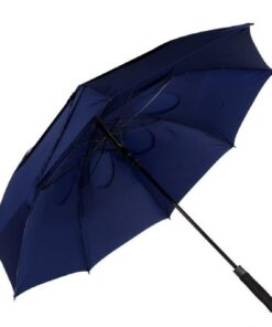 Auto Open Fibreglass Extra Windproof Umbrella - Navy