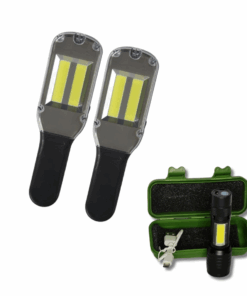 Autogear Dual 3W Cob Work Light 2200mah with Torch - 2 Pack Combo