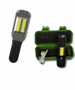 Autogear Dual 3W Cob Work Light 2200mah with Torch Combo