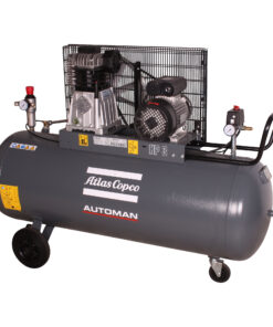 AUTOMAN AC 30 E 200L 2.2 KW (3 HP) 230 V Belt Driven Mobile Air Compressor