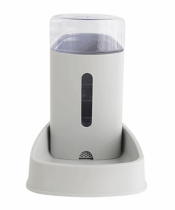 Automatic Feeder and Waterer Self Feeding Pet Bowl - Grey