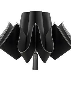 Automatic Open Umbrella Inverted Folding Umbrella with Reflective Strip