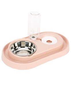 Automatic Pet Water Feeder with Bowl - Pink